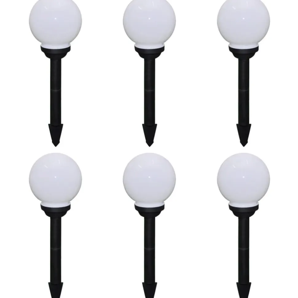 Ulkolamput polulle 6 kpl led 20 cm maapiikillä