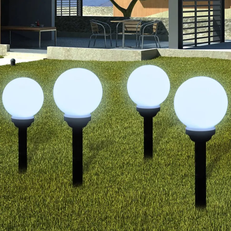 Ulkolamput polulle, 8 kpl, LED, 15 cm maapiikillä