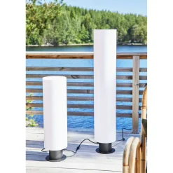 Ulkolattiavalaisin Markslöjd Garden 24 Cylinder 70cm 12W valkoinen