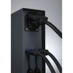 Ulkopistorasiapylväs Paulmann Plug & Shine Rio, IP44, antrasiitti