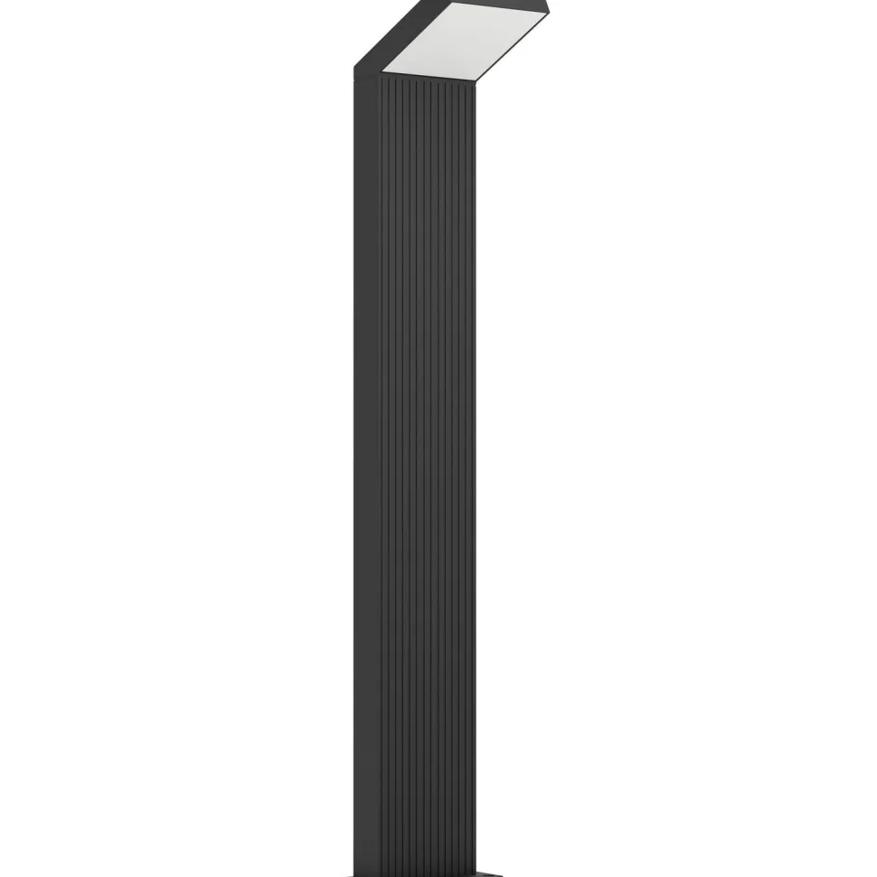 Ulkopylväsvalaisin Eglo LED Grottazzolina musta, puhtaan valkoinen valo