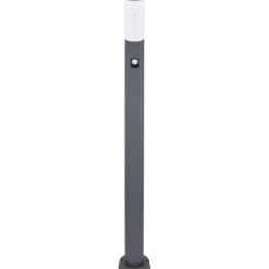Ulkopylväsvalaisin Globo Boston liiketunnistimella IP44 110 cm antrasiitti