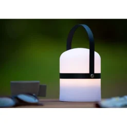 Ulkopöytävalaisin Lucide Little Joe Ø10cm, 3 Step himmennys, 1x0.3W/3200K, IP44, ruskea
