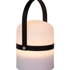 Ulkopöytävalaisin Lucide Little Joe Ø10cm, 3 Step himmennys, 1x0.3W/3200K, IP44, ruskea