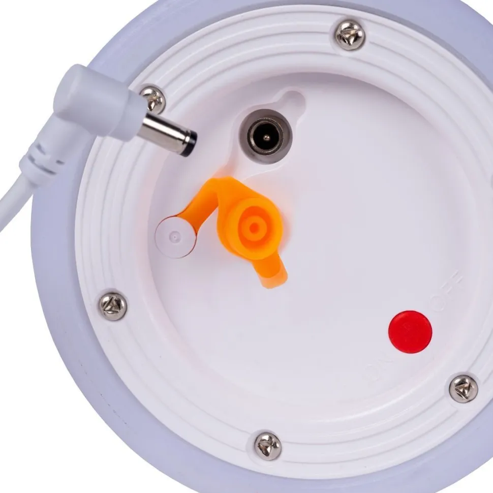 Ulkopöytävalaisin Lucide Little Joe Ø10cm, 3 Step himmennys, 1x0.3W/3200K, IP44, ruskea