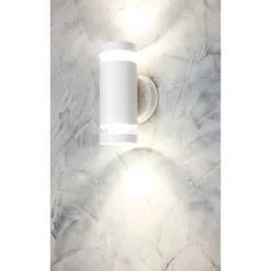 Ulkoseinävalaisin Airam Alppila XL-W max 2x35W GU10 225x115x121 mm IP44 valkoinen