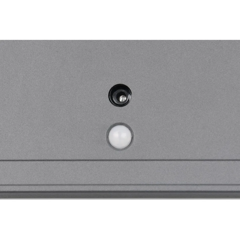 Ulkoseinävalaisin Trio Fortaleza LED 14x14cm ladattava liike- ja hämärätunnistin antrasiitti