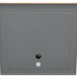 Ulkoseinävalaisin Trio Fortaleza LED 14x14cm ladattava liike- ja hämärätunnistin antrasiitti