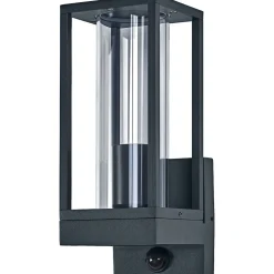 Ulkoseinävalaisin liiketunnistimella Osram Endura Classic Frame E27 IP54 tummanharmaa