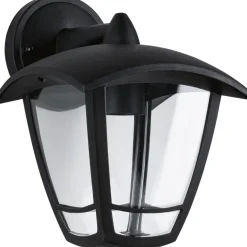 Ulkoseinävalaisin Paulmann Classic Curved, IP44, 16.4x19cm, musta