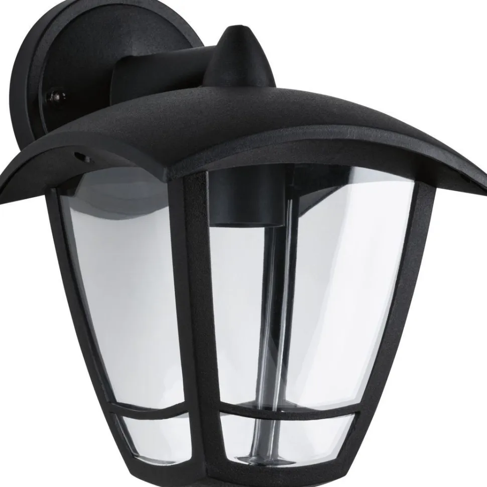 Ulkoseinävalaisin Paulmann Classic Curved, IP44, 16.4x19cm, musta