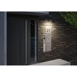 Ulkoseinävalaisin Paulmann Kikolo, IP65, 90mm, 3000K, antrasiitti