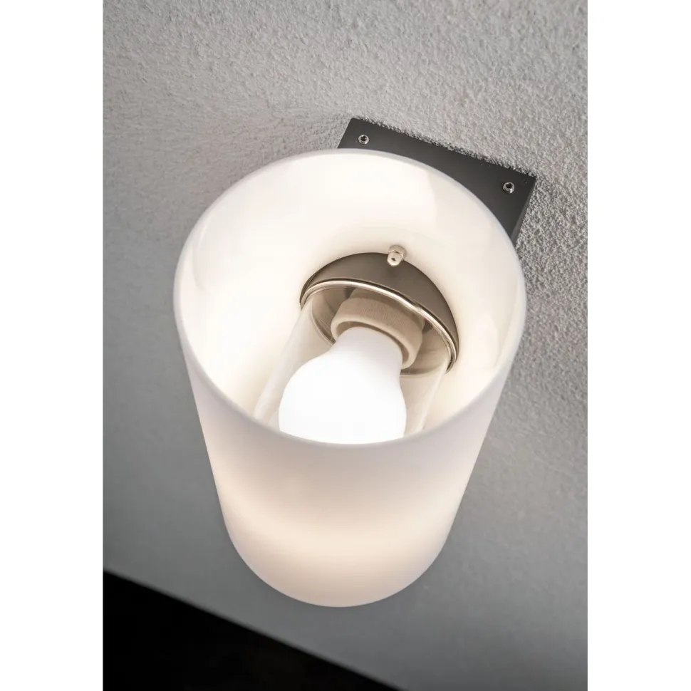 Ulkoseinävalaisin Paulmann Tube, IP54, 12cm, antrasiitti