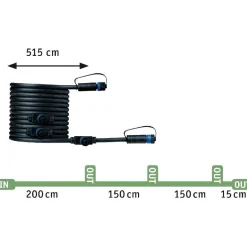 Ulkospottisarja Paulmann Plug & Shine älyvalaisin 3-osainen musta