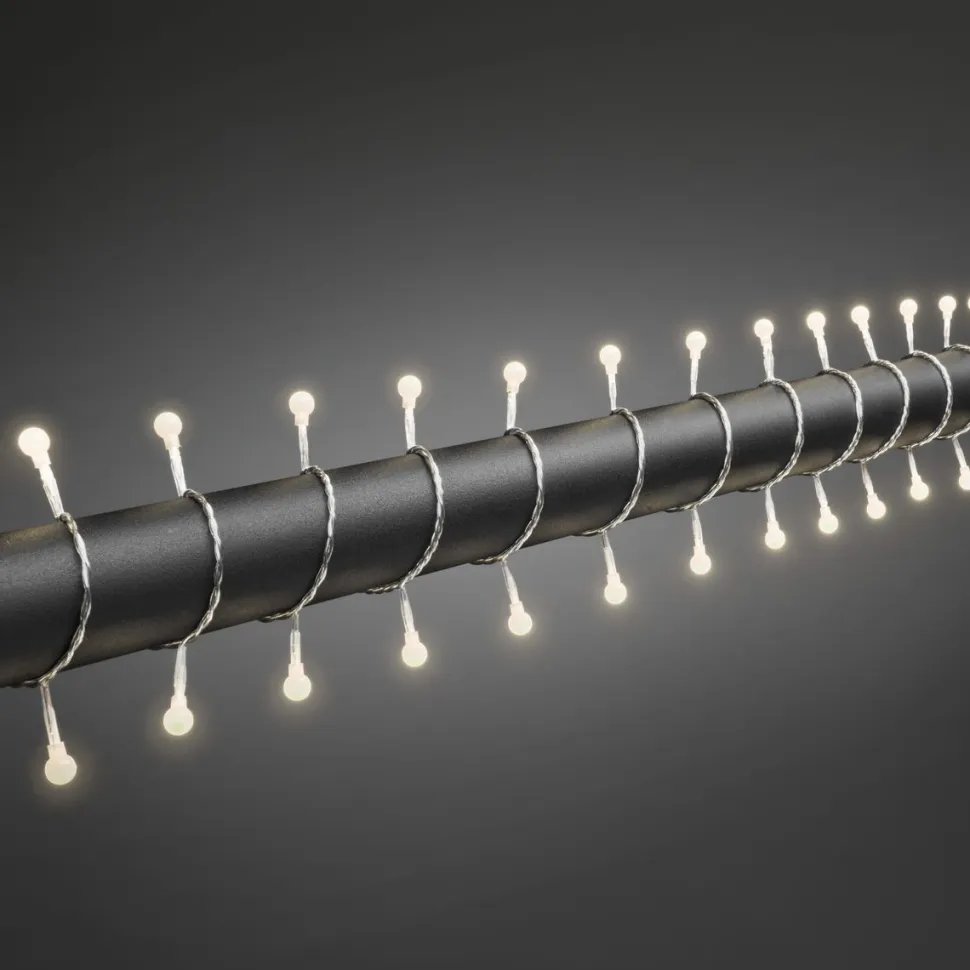 Ulkovalosarja Konstsmide, 6.32m, 80 x lämminvalkoinen LED, kirkas kaapeli