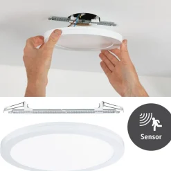 Upotettava LED-paneeli liiketunnistimella Paulmann 2in1 Cover-it, Ø33cm, 22W, 4000K, mattavalkoinen