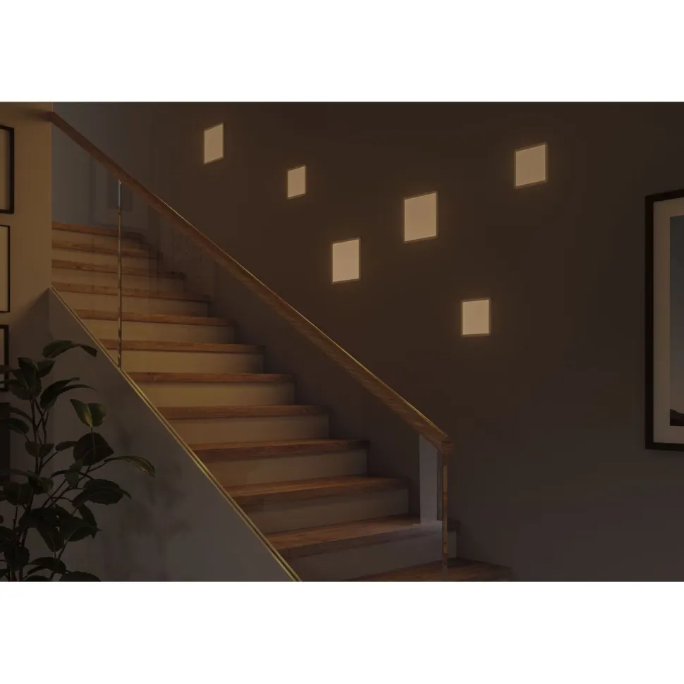 Upotettava LED-paneeli Paulmann VariFit Areo, IP44, 23x23cm, 16W, 3000K, himmennettävä, valkoinen