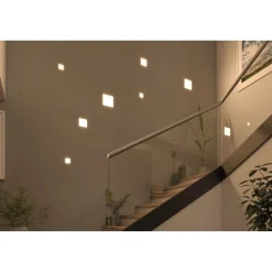 Upotettava LED-paneeli Paulmann Veluna, IP44, 12.5x12.5cm, 8.5W, 4000K, satiini