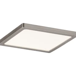 Upotettava LED-paneeli Paulmann Areo, IP44, 12x12cm, 6.5W, 3000K, himmennettävä, mattanikkeli