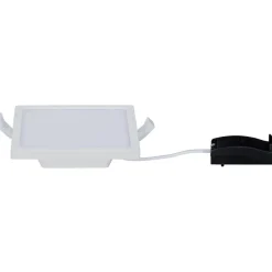 Upotettava LED-paneeli Paulmann Areo, IP44, 12x12cm, 6.5W, 3000K, himmennettävä, mattanikkeli