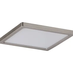 Upotettava LED-paneeli Paulmann Areo, IP44, 12x12cm, 6.5W, 3000K, himmennettävä, mattanikkeli
