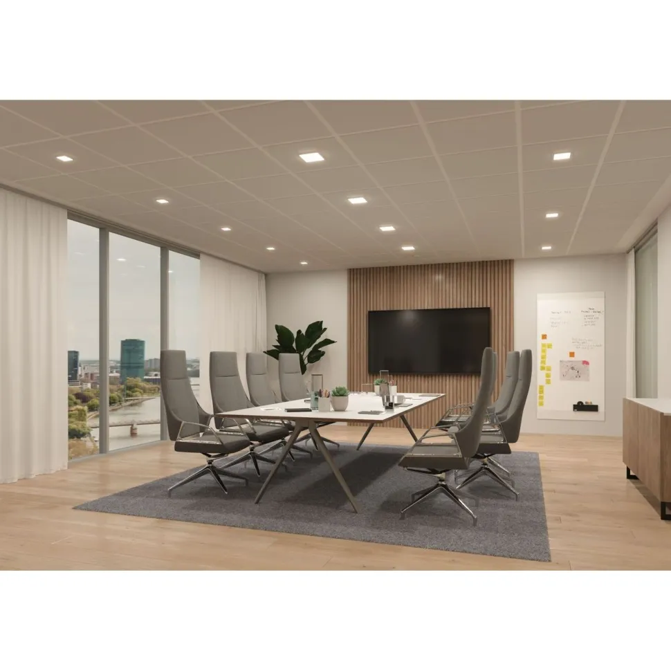 Upotettava LED-paneeli Paulmann VariFit Veluna Edge, IP44, 12x12cm, 8.5W, 3000K, valkoinen
