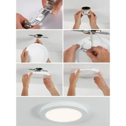 Upotettava LED-paneeli Paulmann 2in1 Cover-it, Ø22.5cm, 16.5W, 4000K, mattavalkoinen