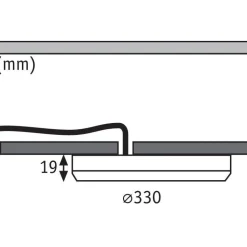 Upotettava LED-paneeli Paulmann 2in1 Cover-it, Ø33cm, 22W, 4000K, mattavalkoinen