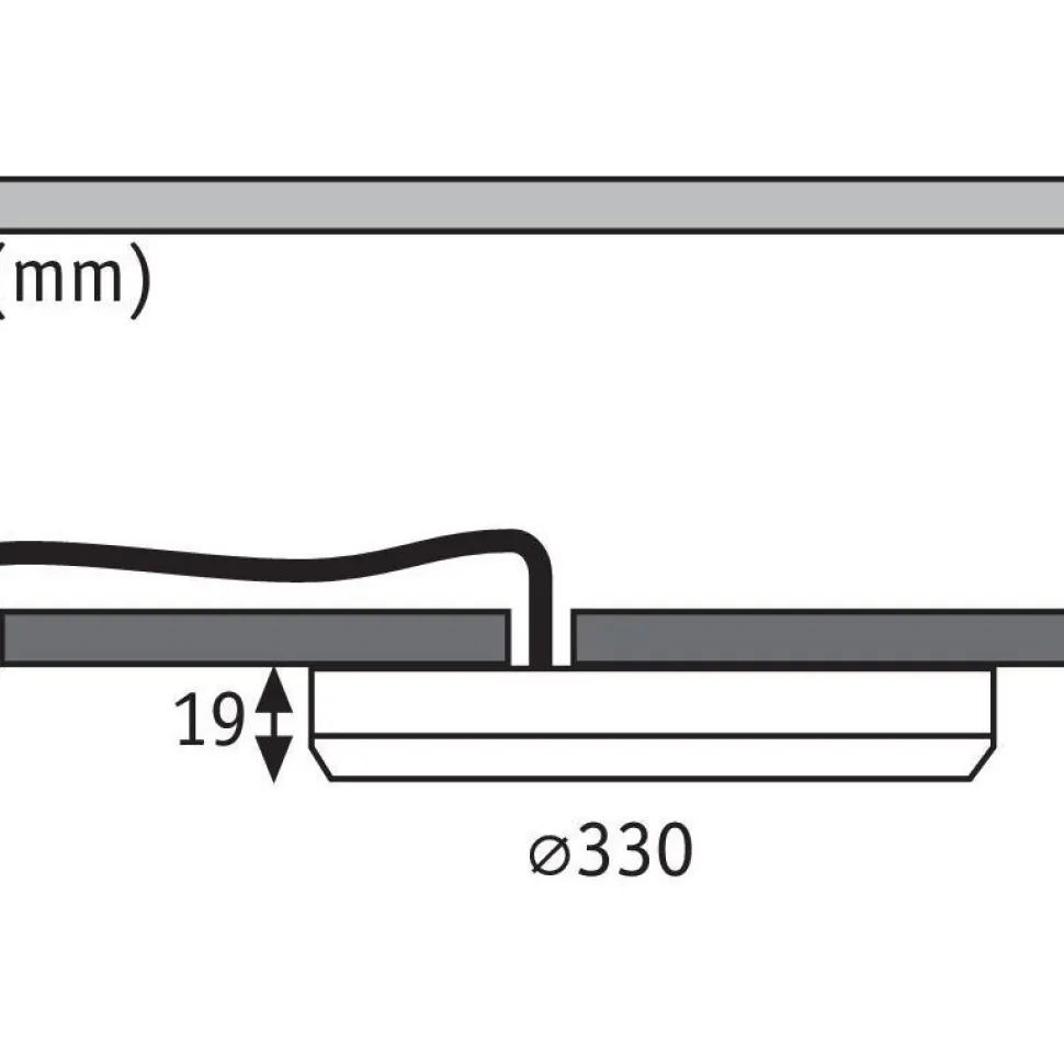 Upotettava LED-paneeli Paulmann 2in1 Cover-it, Ø33cm, 22W, 4000K, mattavalkoinen