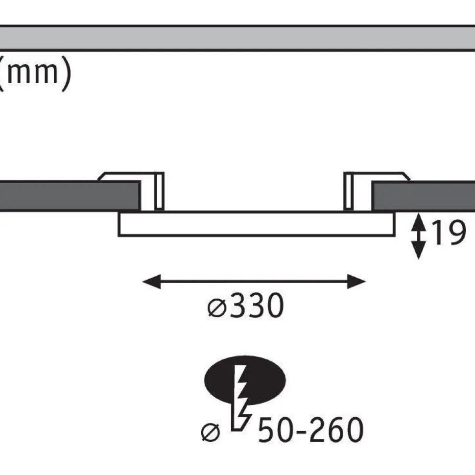Upotettava LED-paneeli Paulmann 2in1 Cover-it, Ø33cm, 22W, 4000K, mattavalkoinen