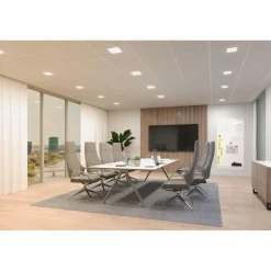 Upotettava LED-paneeli Paulmann Veluna Edge, Smart Home Zigbee 3.0, IP44, 20x20cm, 18W, säädettävä värilämpötila, valkoinen