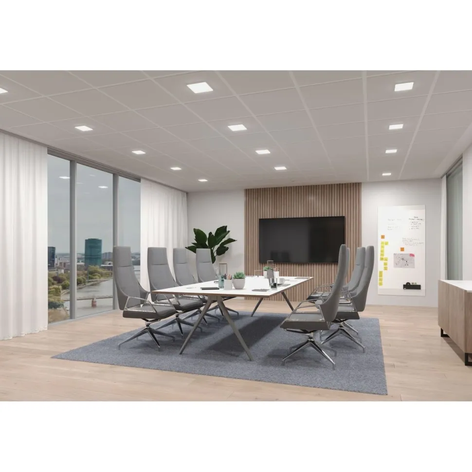 Upotettava LED-paneeli Paulmann Veluna Edge, Smart Home Zigbee 3.0, IP44, 20x20cm, 18W, säädettävä värilämpötila, valkoinen