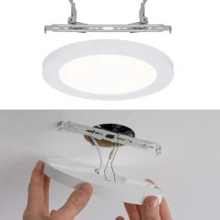 Upotettava LED-paneeli Paulmann Cover-it Promo, Ø16.5cm, 12W, 3000K, mattavalkoinen
