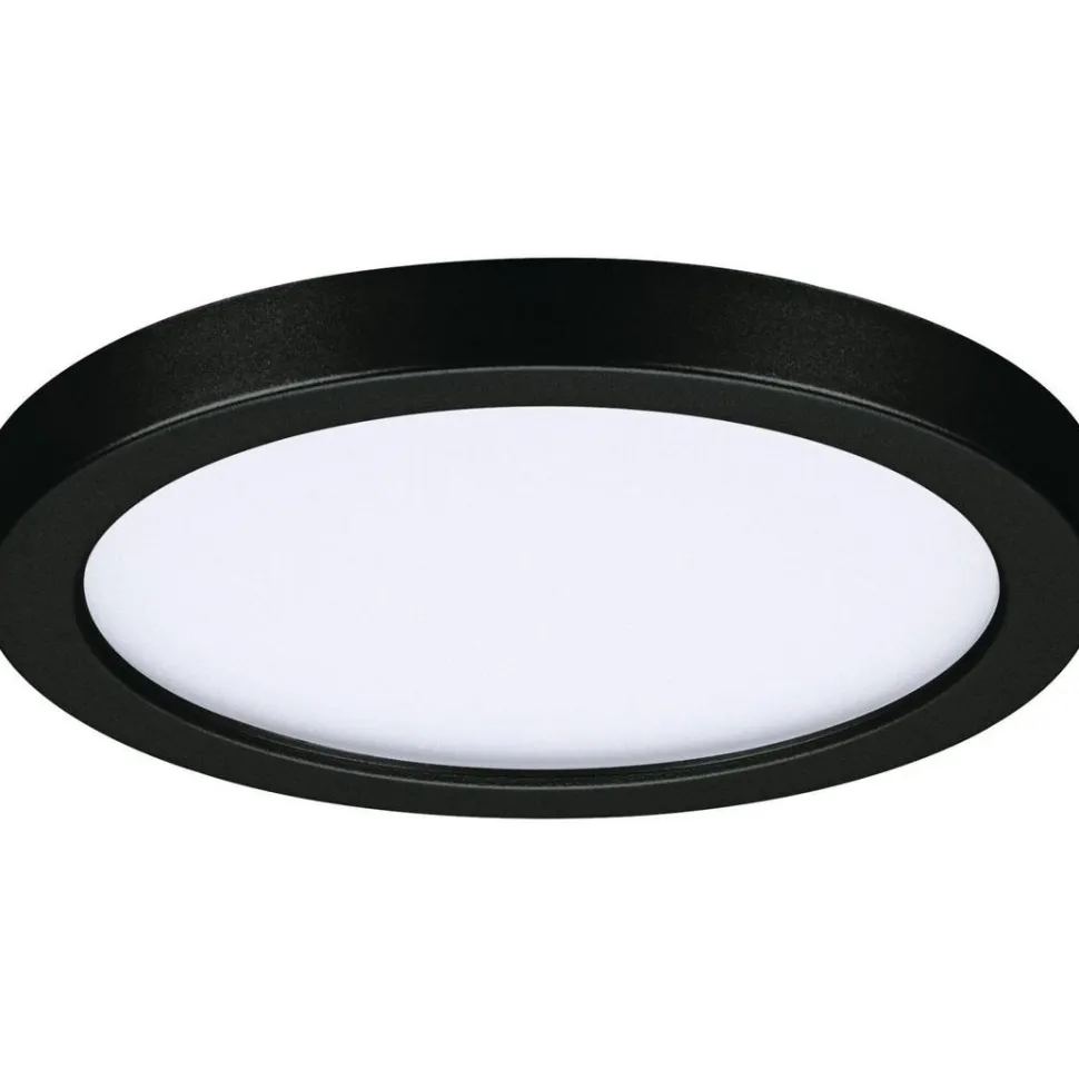Upotettava LED-paneeli Paulmann VariFit Areo, IP44, Ø118mm, 6.5W, 4000K, musta