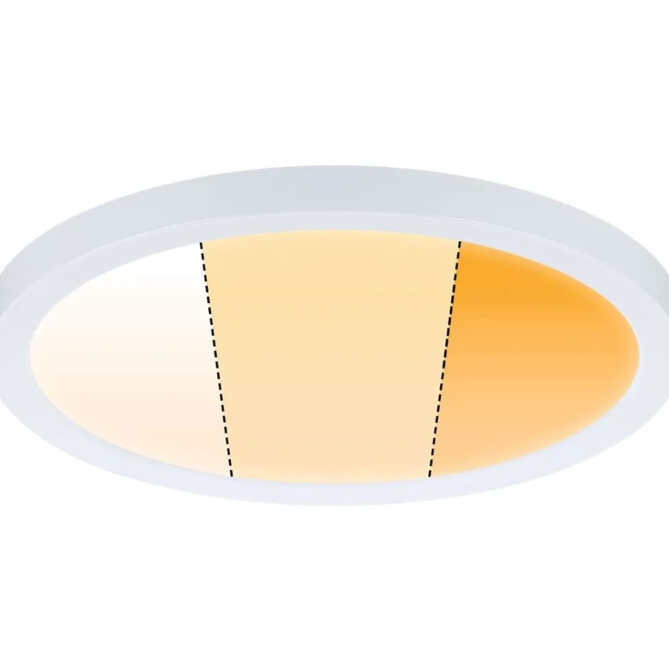 Upotettava LED-paneeli Paulmann VariFit Areo, IP44, Ø17.5cm, 13W, säädettävä värilämpötila, mattakromi