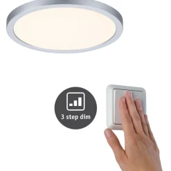 Upotettava LED-paneeli Paulmann VariFit Areo, IP44, Ø17.5cm, 13W, 3000K, himmennettävä, valkoinen