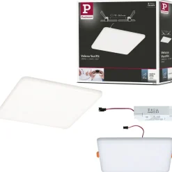 Upotettava LED-paneeli Paulmann Veluna, IP44, 18.5x18.5cm, 17.5W, 4000K, satiini