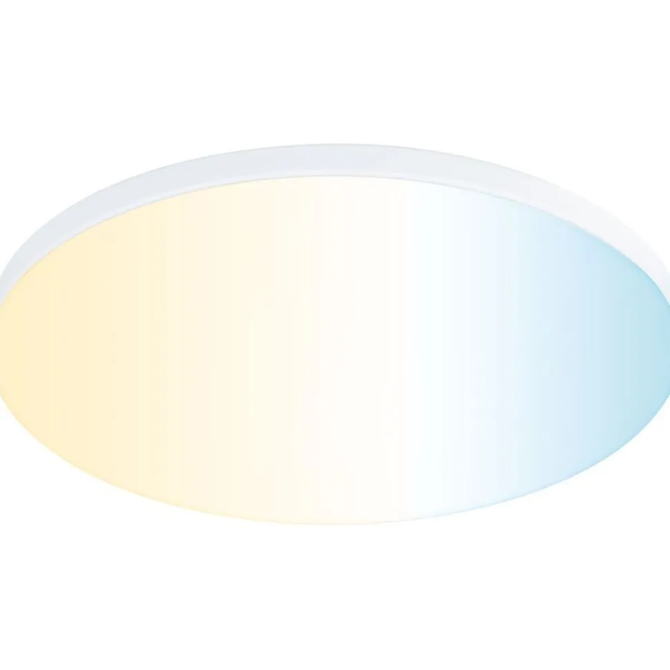 Upotettava LED-paneeli Paulmann Veluna Edge, Smart Home Zigbee 3.0, IP44, Ø16cm, 15.5W, säädettävä värilämpötila, valkoinen