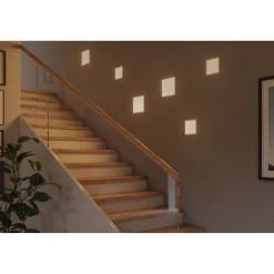 Upotettava LED-paneeli Paulmann VariFit Areo, IP44, 17.5x17.5cm, 13W, 3000K, himmennettävä, valkoinen