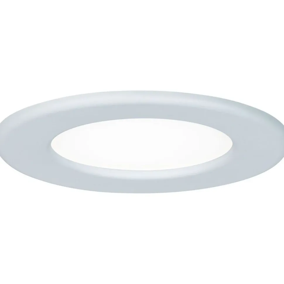 Upotettava LED-paneeli Paulmann, IP44, Ø11.5cm, 6W, 4000K, valkoinen