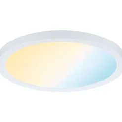 Upotettava LED-paneeli Paulmann VariFit Areo, Smart Home Zigbee 3.0, IP44, Ø17.5cm, 13W, säädettävä värilämpötila, mattakromi