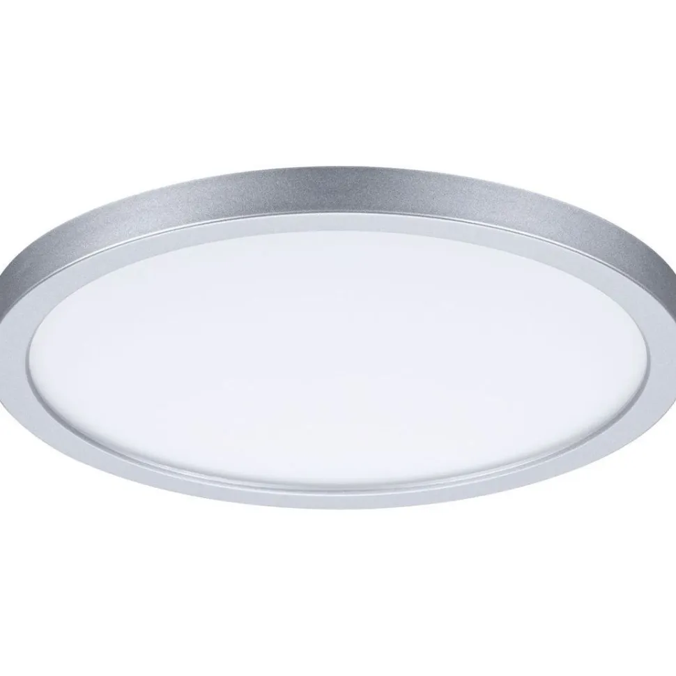 Upotettava LED-paneeli Paulmann VariFit Areo, Smart Home Zigbee 3.0, IP44, Ø17.5cm, 13W, säädettävä värilämpötila, mattakromi