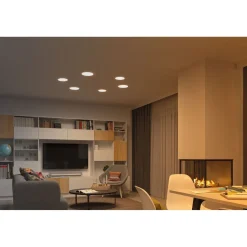 Upotettava LED-paneeli Paulmann Veluna, Smart Home Zigbee 3.0, IP44, Ø18.5cm, 14W, säädettävä värilämpötila, himmennettävä