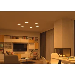 Upotettava LED-paneeli Paulmann Veluna, Smart Home Zigbee 3.0, IP44, Ø18.5cm, 14W, säädettävä värilämpötila, himmennettävä