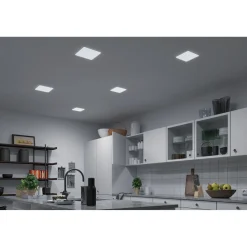Upotettava LED-paneeli Paulmann Veluna, Smart Home Zigbee 3.0, IP44, 21.5x21.5cm, 17W, säädettävä värilämpötila, himmennettävä