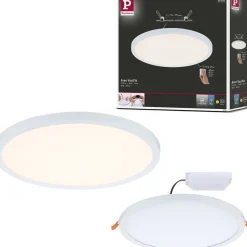 Upotettava LED-paneeli Paulmann VariFit Areo, IP44, Ø23cm, 16W, 3000K, himmennettävä, valkoinen