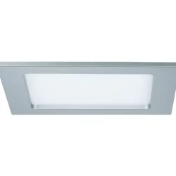 Upotettava LED-paneeli Paulmann, IP44, 16.5x16.5cm, 12W, 2700K, mattakromi