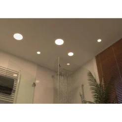 Upotettava LED-paneeli Paulmann Veluna, IP44, Ø18.5cm, 17.5W, 4000K, satiini