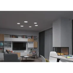 Upotettava LED-paneeli Paulmann Veluna, Smart Home Zigbee 3.0, IP44, Ø21.5cm, 17W, säädettävä värilämpötila, himmennettävä