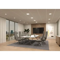 Upotettava LED-paneeli Paulmann VariFit Veluna Edge, IP44, 20x20cm, 17W, 3000K, himmennettävä, valkoinen